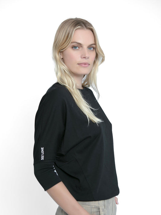 black-2 InEmergence Black / XS Pima Dolman Sleeve Tee - Black