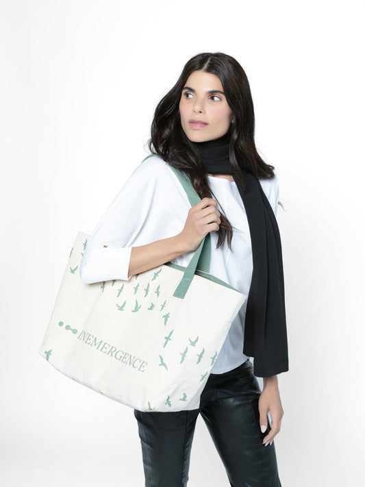 InEmergence Natural Everyday Canvas Tote Bag