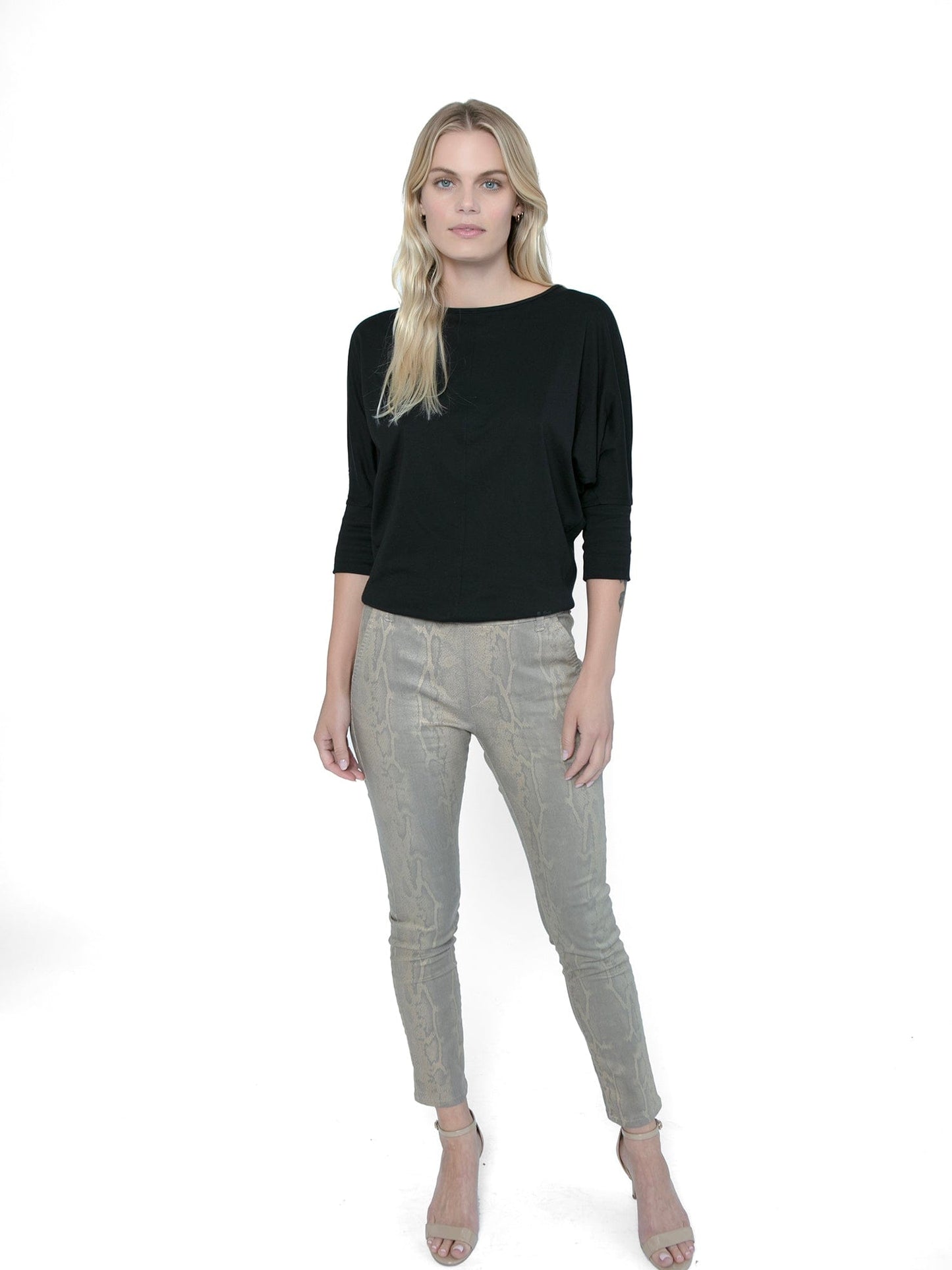 InEmergence Pima Dolman Sleeve Tee - Black
