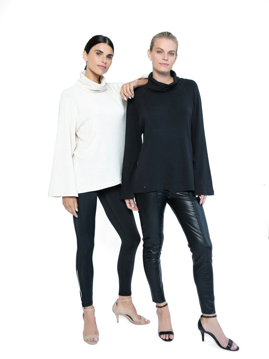 InEmergence Turtle Knit Weightless Cape - Ivory-2