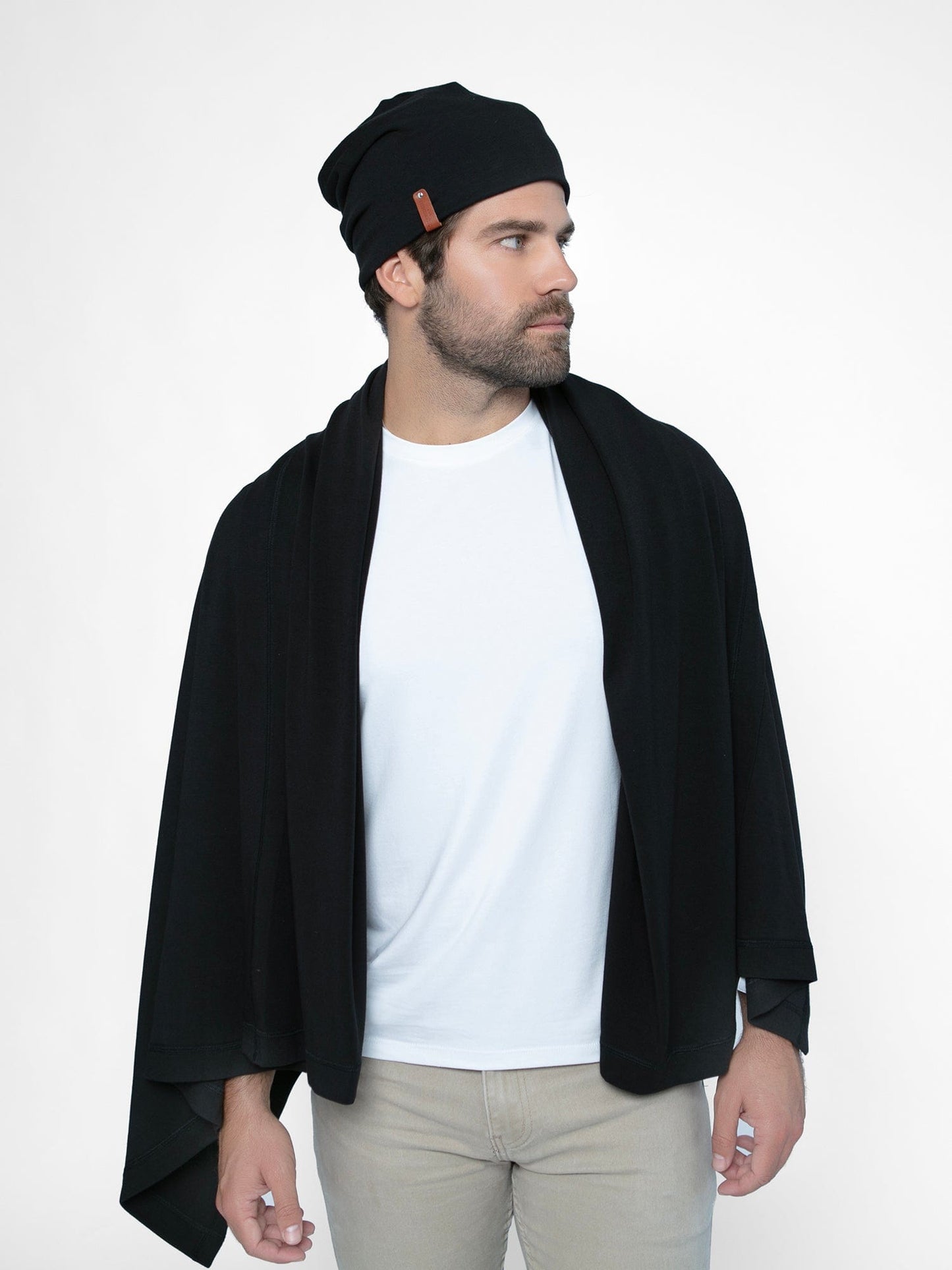 InEmergence Unisex Silky Bamboo Knit Convertible Wrap - Ash Grey
