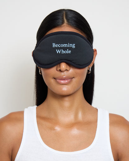 Meditation Eyeshades "Becoming Whole"- Black