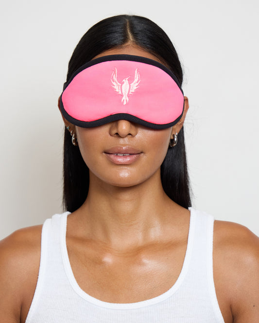 Meditation Eyeshades "Phoenix Rising"- Pink