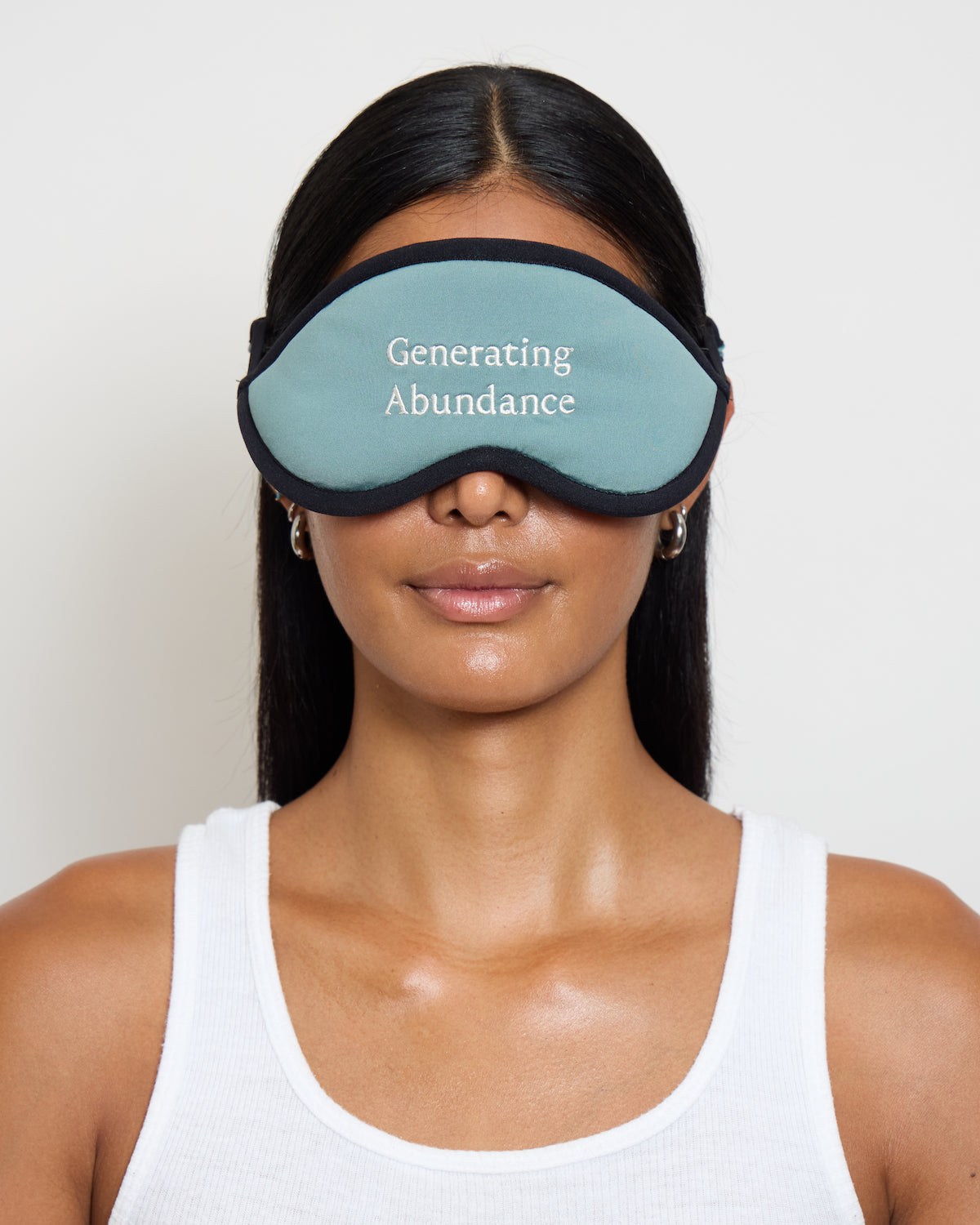 Meditation Eyeshades "Generating Abundance"- Green