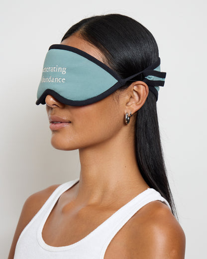 Meditation Eyeshades "Generating Abundance"- Green