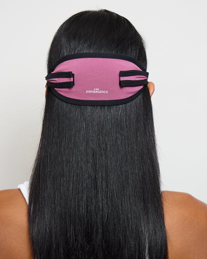 Meditation Eyeshades "Synchronizing to Love"- Burgundy