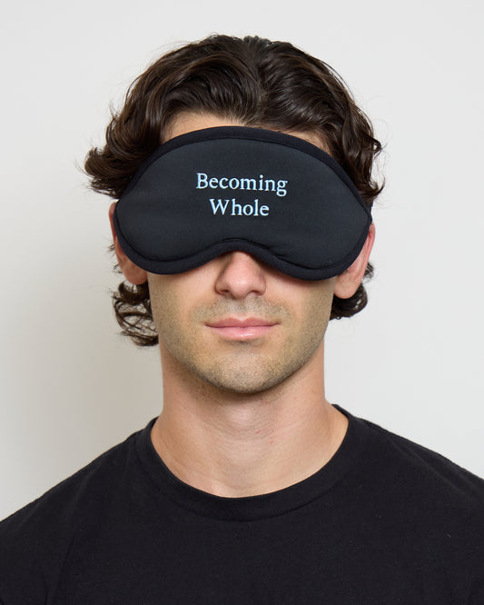 Meditation Eyeshades "Becoming Whole"- Black